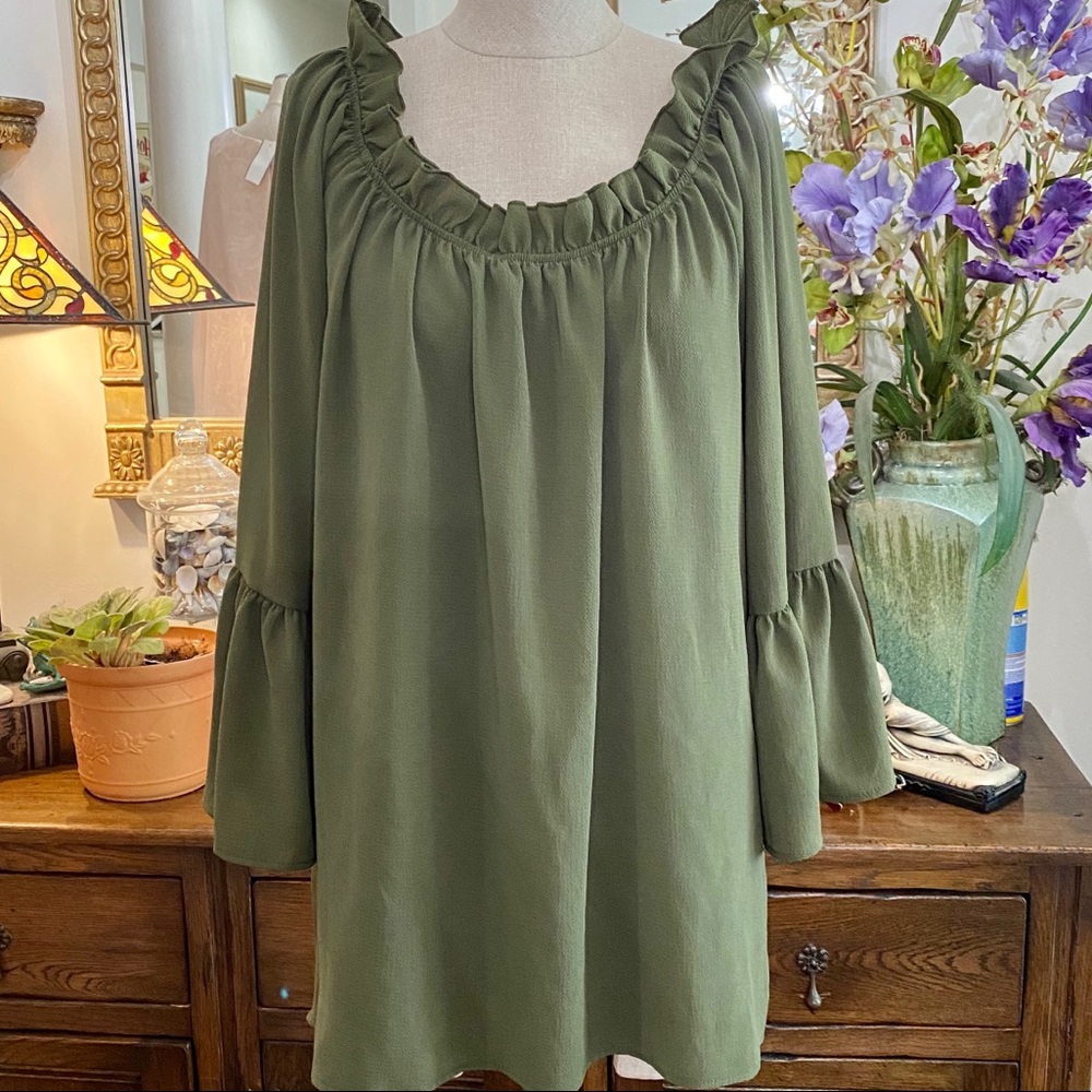 Forgotten Grace Olive Top
